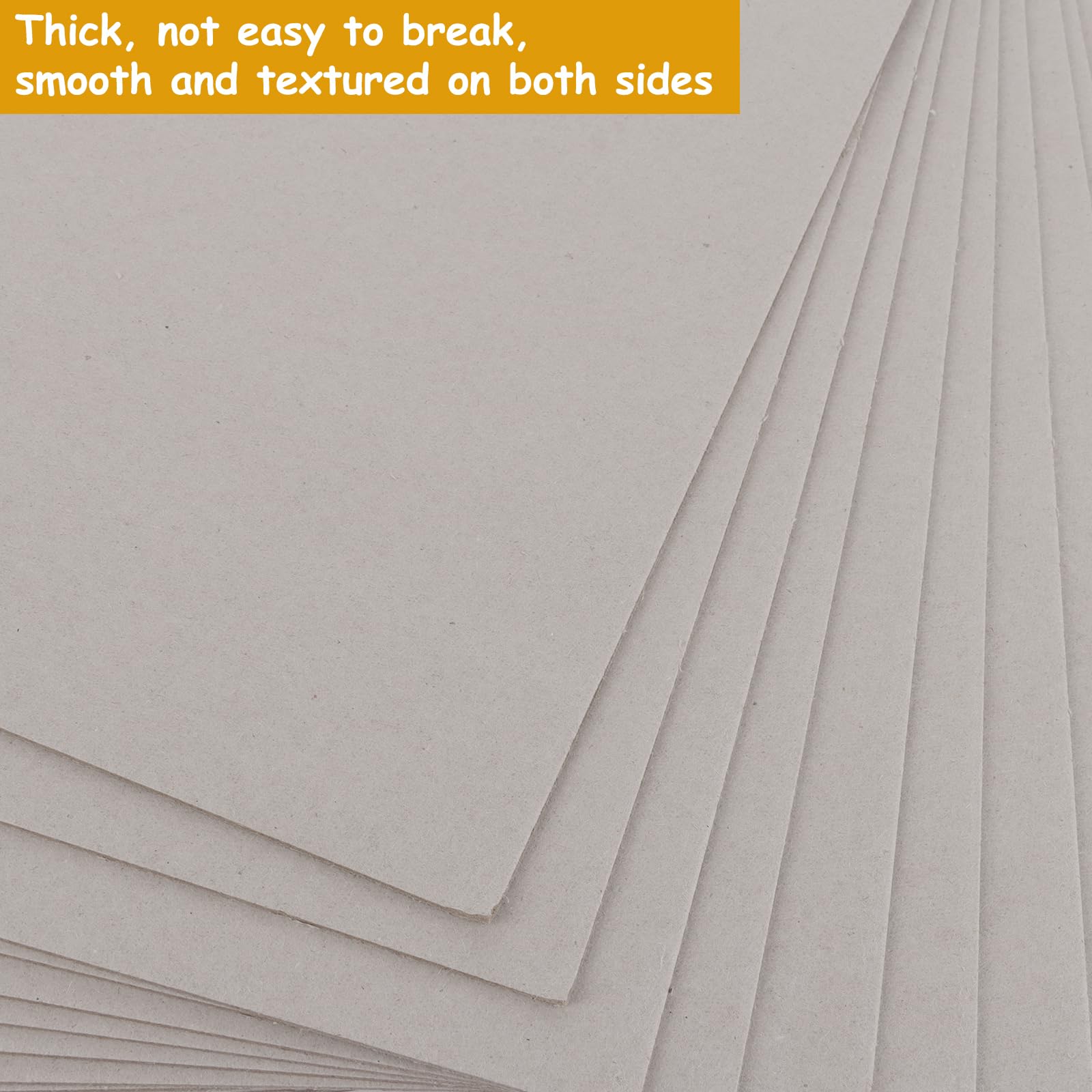 SHUESS A3 Greyboard 30 Sheets, 1500 Micron A3 (29.7 X 42 cm) Mount Board, Double-Side Grey Board - Image 3