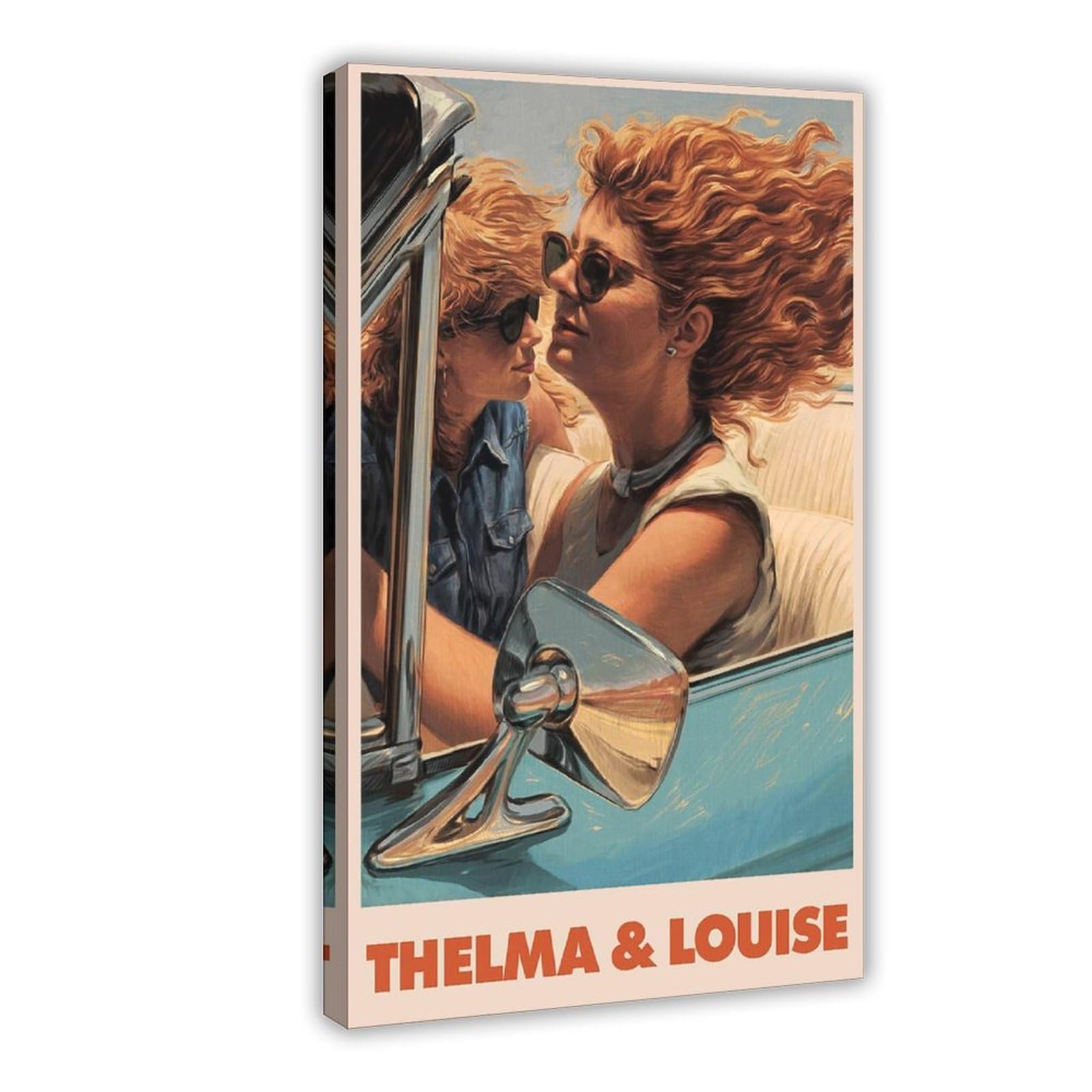 HDTS Affiche Classique Du Film Thelma Et Louise - Décoration Murale Vintage - Pour Salon, Chambre à Coucher - Sans Cadre : 40 X 60 Cm
