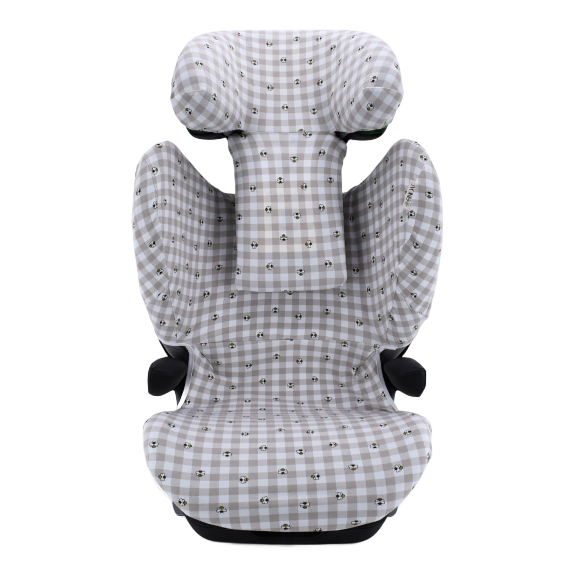 JYOKO Funda de Algodón Orgánico para Silla de Coche Compatible con Avionaut MAX Space – Transpirable, Suave y Lavable – Protección y Confort para Bebé (Estampado Picnic Vichy)