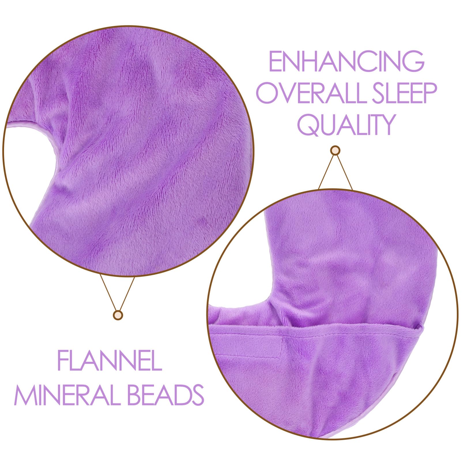 BESTYASH Maschera per Occhi Borse di Minerali Freddo e Caldo Lavanda per Sollievo Naso e Occhi Sonno Ufficio e Viaggio per Papà e Mamma