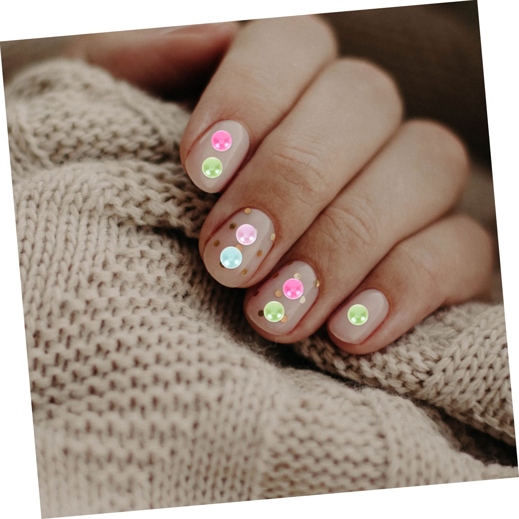 Beavorty 5 Set Di Fogli Adesivi Autoadesivi Con Glitter E Gioielli Per La Decorazione Delle Unghie Assortiti 4 Fogli*5