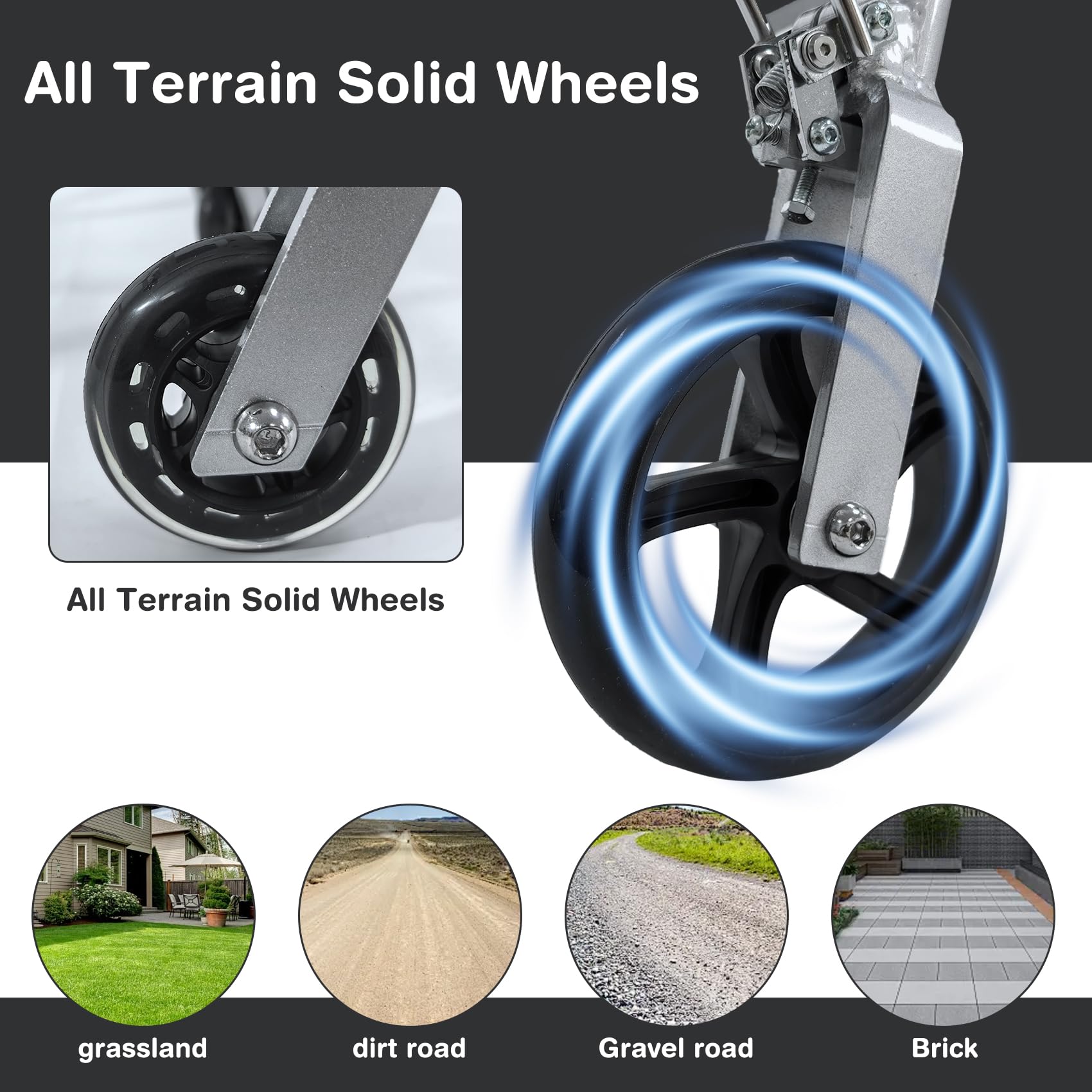 Lightweight Folding Wheelchair - Portable & Travel -4
