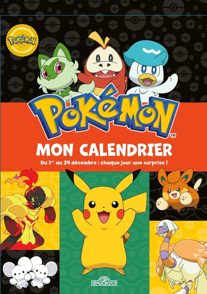 Calendrier de l'avent Pokémon: Inclus : du fil doré pour suspendre tes créations partout dans la maison !