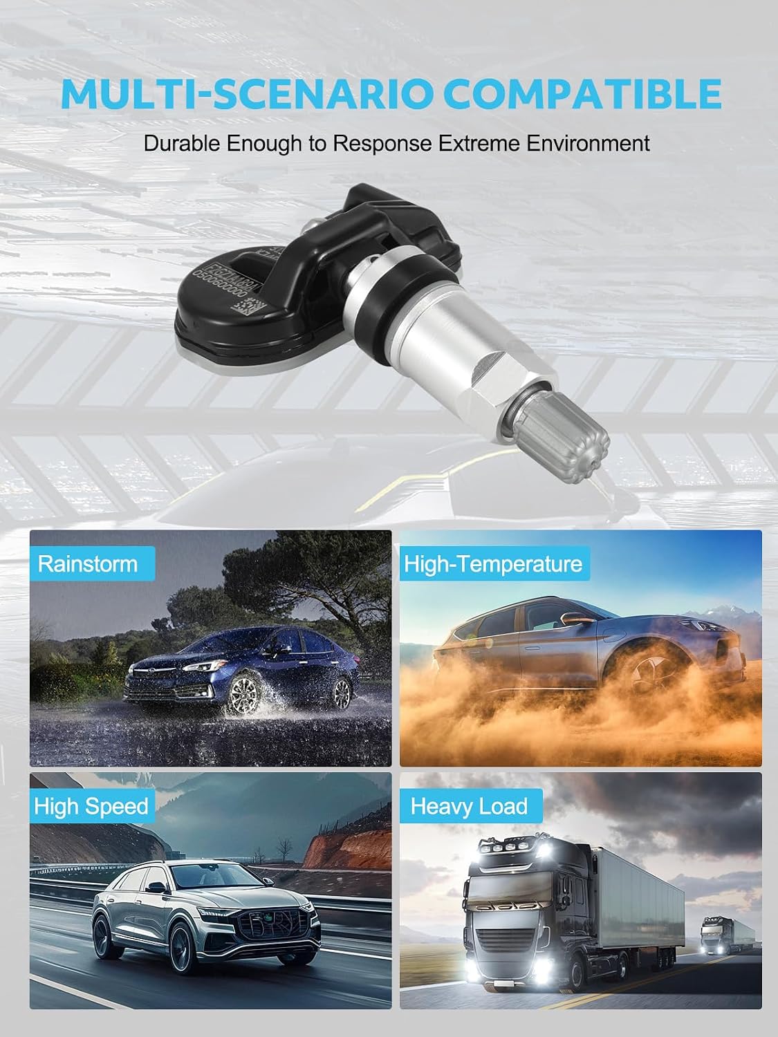 TAUTOY Upgrade TPMS Sensor Ford,4-Pack 315MHZ Tire Pressure Monitor Sensors Fit for Ford F-150 Edge Ranger Flex Mustang Explorer Lincoln MKS MKX Replaces# F2GT1A180AB F2GT1A150AB F2GZ1A189A