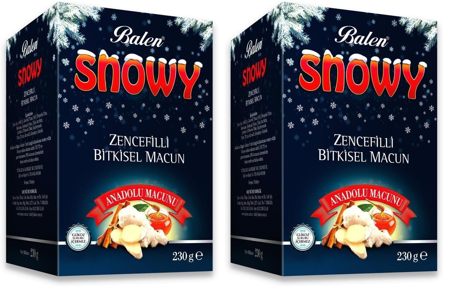 Balen Snowy Ballı Zencefilli Macun (2 paketi)
