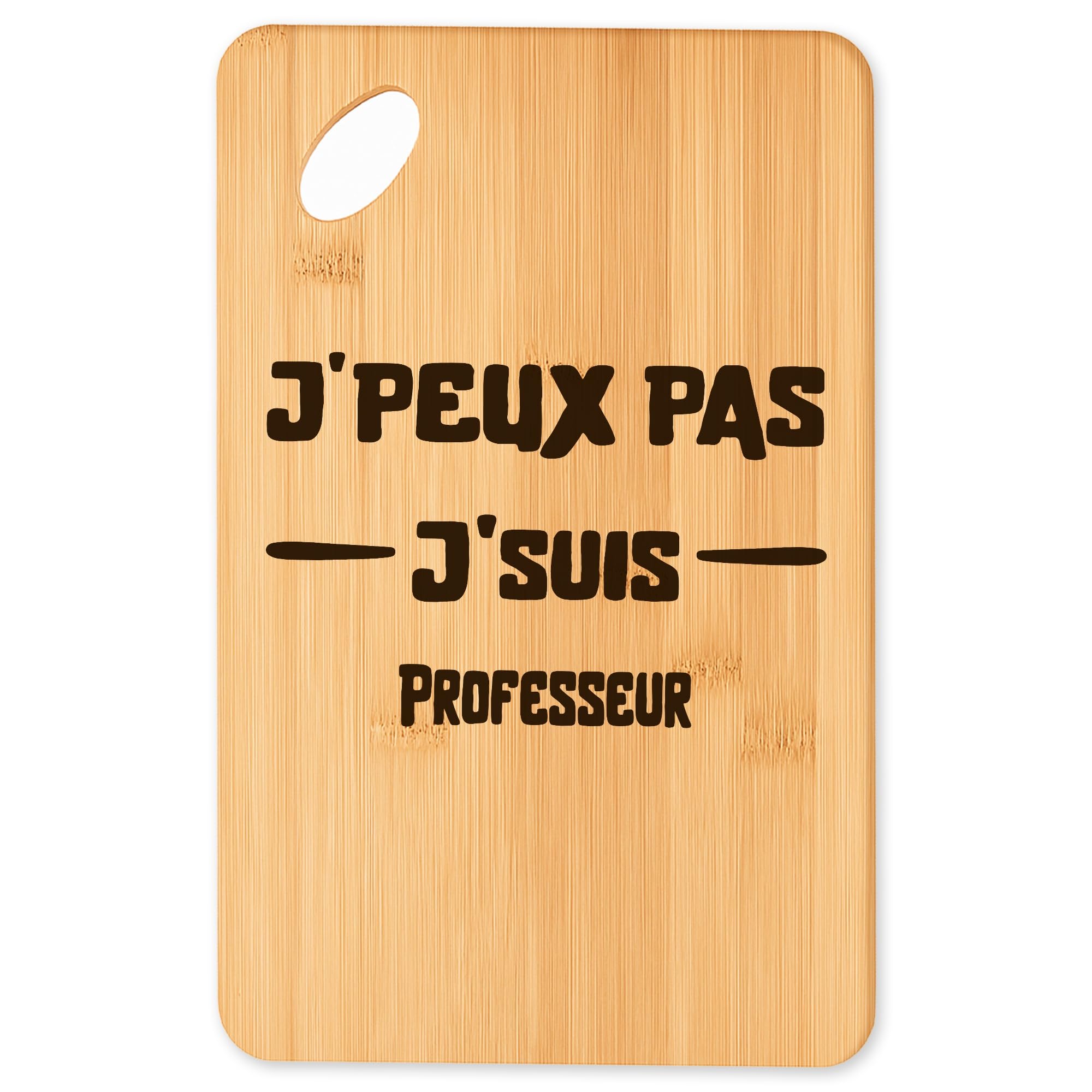 Cadeau original cuisine : planche à découper pour enseignant