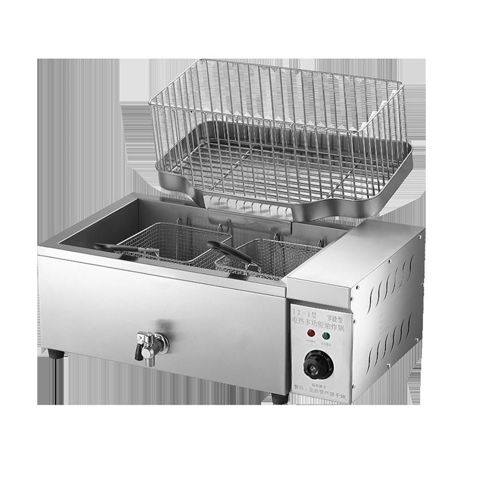 Amazon.co.jp: 業務用天ぷらフライヤー、大きなバスケット付き電気 
