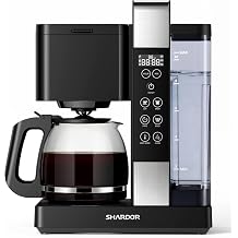 SHARDOR 10-Cup Programmable Drip Coffee Maker, LED Display,Smart Memory