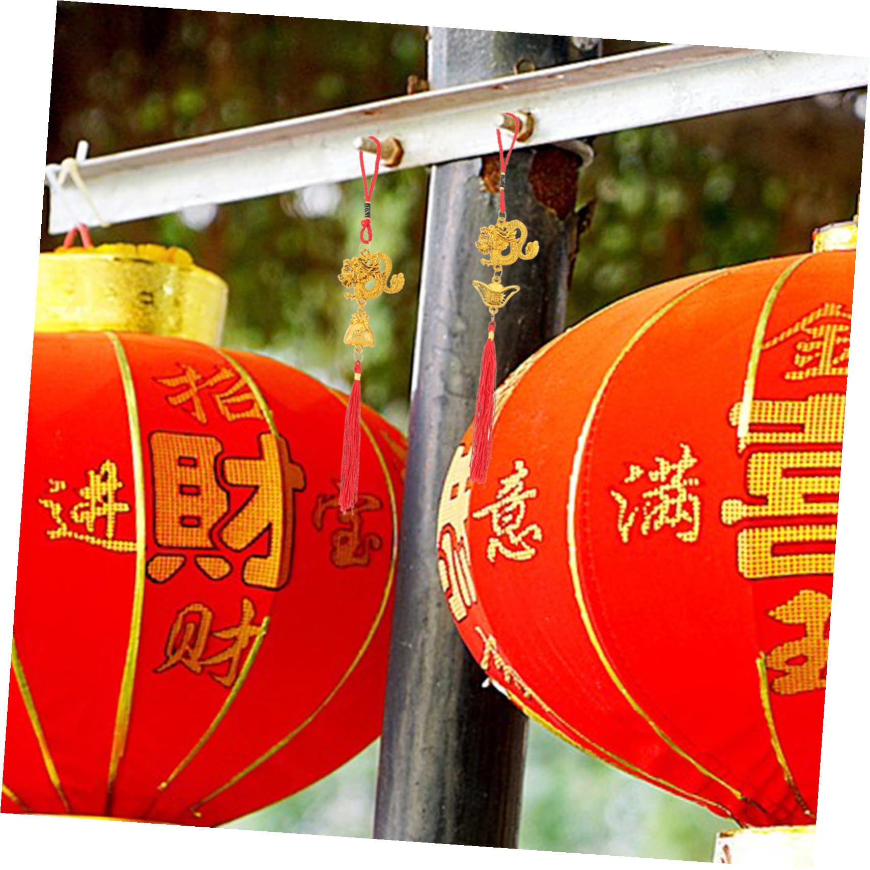 Cabilock 4 Sätze Chinesische Neujahrsdekoration Hochzeitsdeko Hochzeitsdeco Bonsai Hängender Drache Bonsai-dekore 2024 Partydekorationen Neujahrsdekorationen Plastik 6 Stück * 4