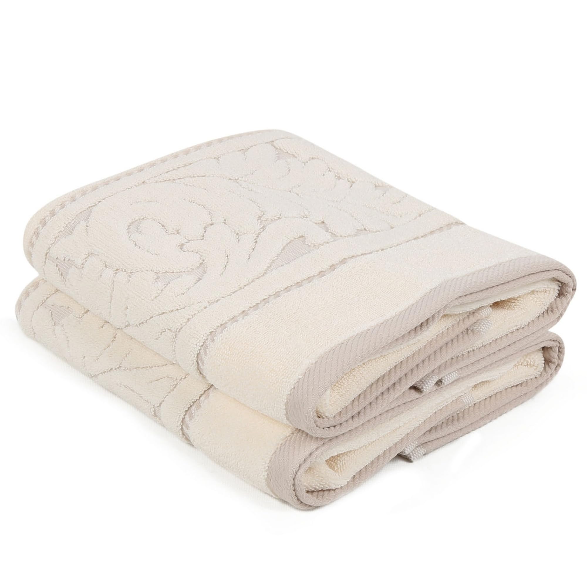 WELL HOME MOBILIARIO & DECORACIÓN Hand towel set (2 pieces) cream, 50x90 - Image 2