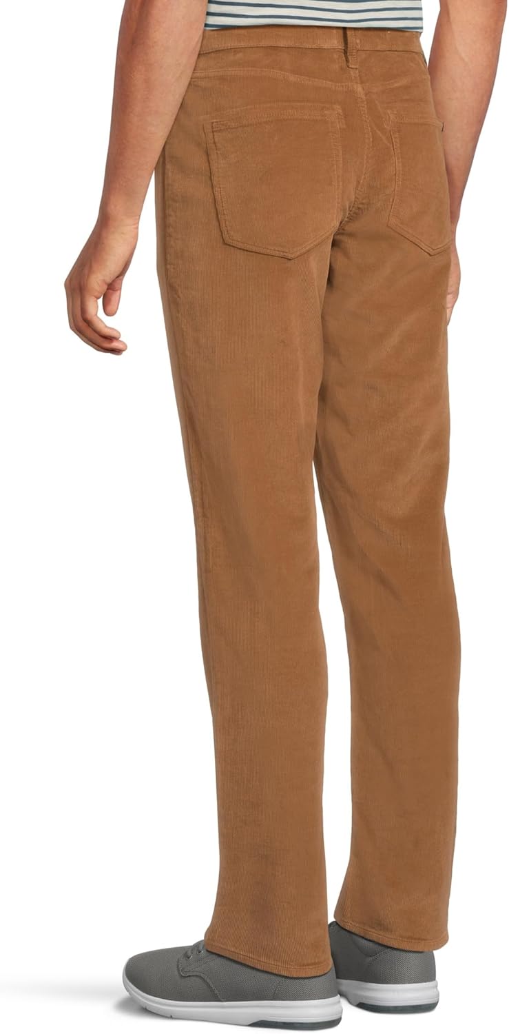 Faherty Men's Stretch Terry Corduroy 5-Pocket Pants, Maple Brown - Image 3