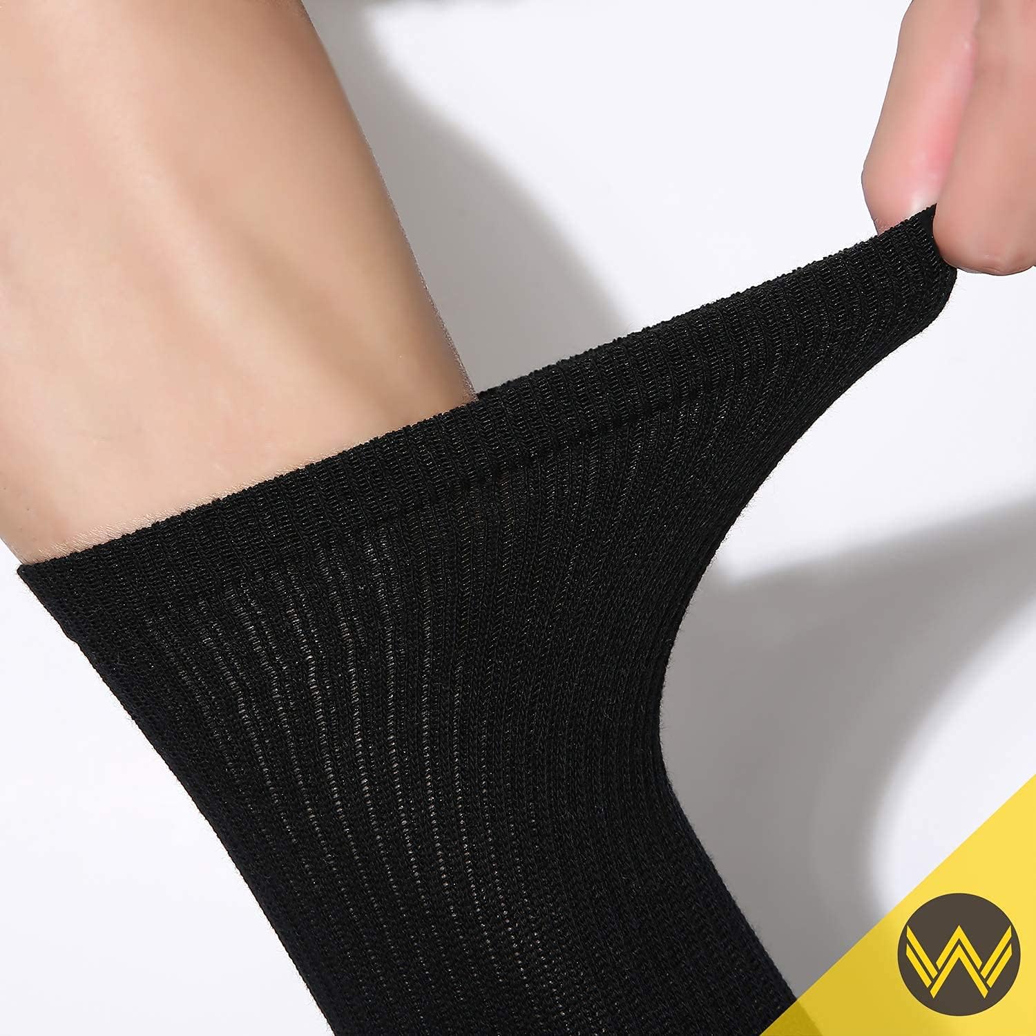 WANDER Men's Cushion Crew Socks 3-6 Pairs Athletic Running 6-9/9-12/12-15 Socks Men Cotton Sport Wicking Work - Image 2