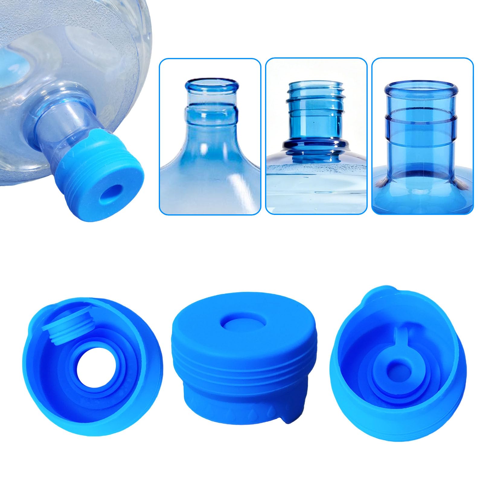 KUWSEIY 3 Pack 3 and 5 Gallon Water Jug Cap - kitchen fixtures | Mubboo