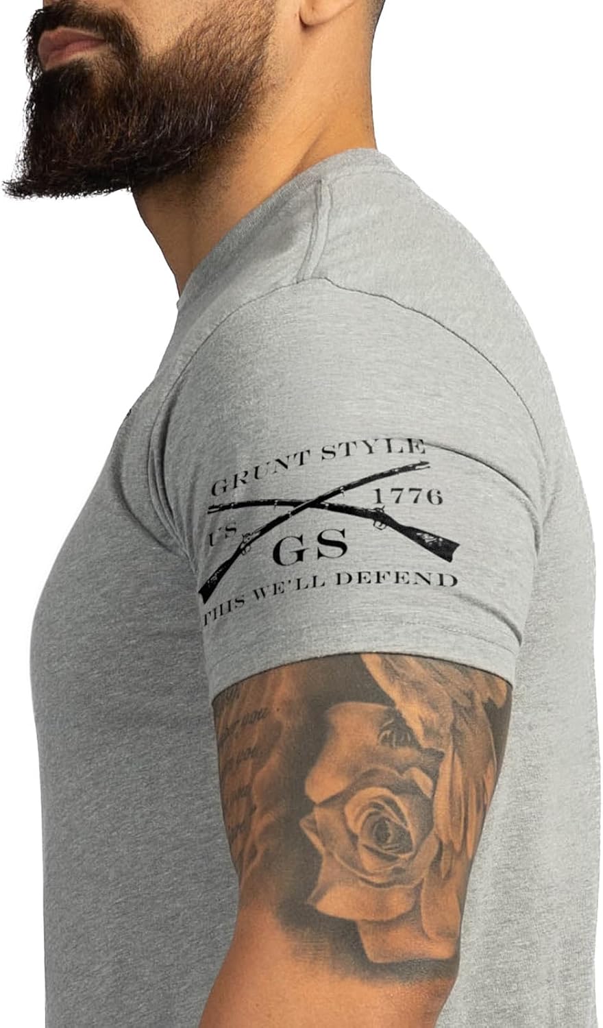 Grunt Style American Acid - USA Flag Graphic Tee, Patriotic Shirt - Men's Short Sleeve T-Shirt