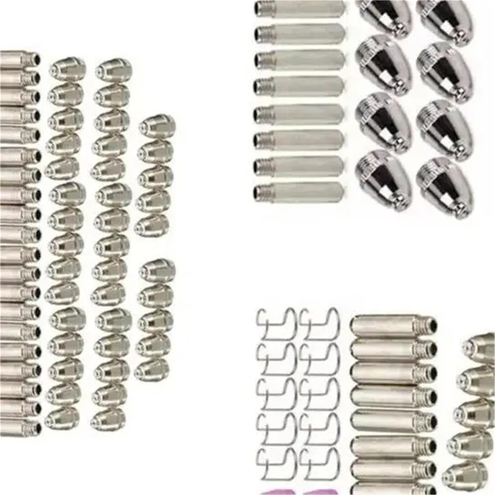 Maryear 26Pcs Plasma Cutter Consumable 26/60/100Pieces Plasma Cutter Torch Wsd60 G55 60A Ag-60 Electrode Consumables Kit Wsd60p Ag60(26Pcs)