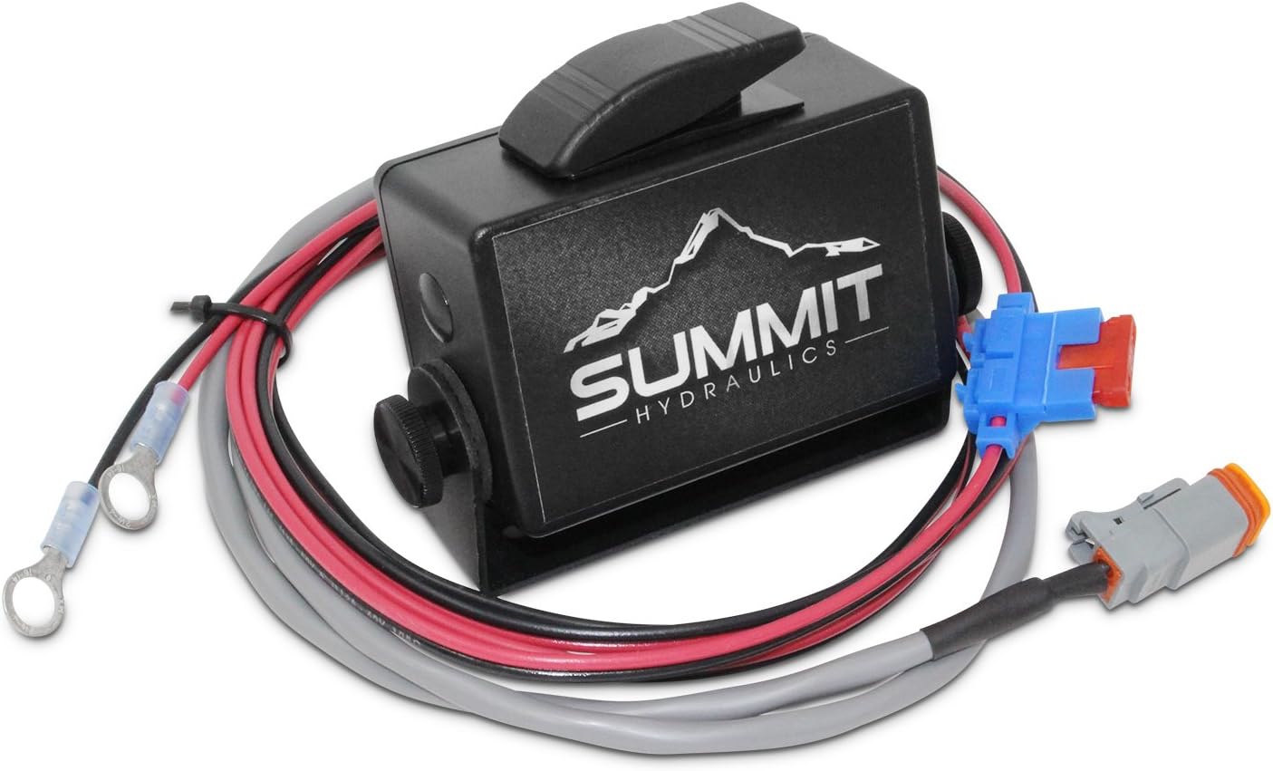 Summit Hydraulics Hydraulic Multiplier Solenoid Selector Diverter Valve w/Rocker Switch, 13 GPM