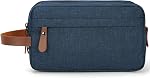 Toiletry Bag Oxford Cloth Toiletry Bag for Men and Women Portable Travel Shaving Dopp Kit Water-Resistant Cosmetic Bag Travel Organizer Storage for Accessories, Black