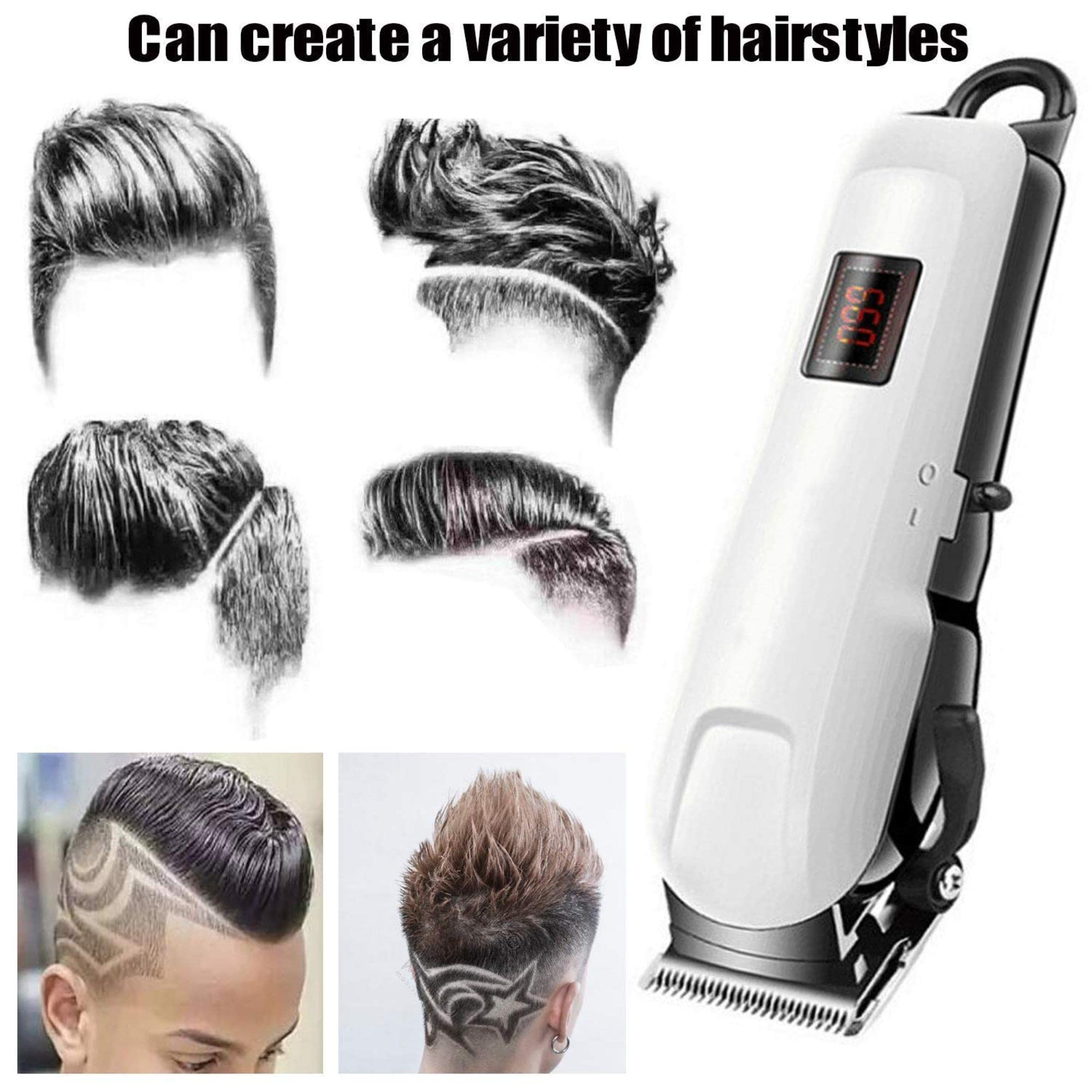 Dealsure Trimmer Men for Private Parts | Professional Hair Clipper & Trimer | Rechargeable Trimmer Men Beard | Cord & Cordless with Low Noise & Easy Grip | White 3