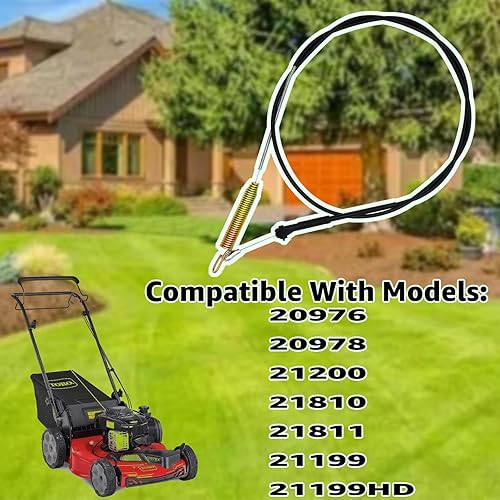 Miniatura 6 de 133-1998 Cable de freno compatible con Toro Timemaster cortacésped Blade Brake 133-1998 20976 20978 21200 21810 21811 21199 21199HD