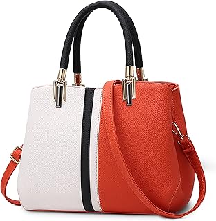 Nuovo Elegante Donna Borsa Mano Borse a Spalla Con Tracolla Regolabile Borsa Tote Hobo Borse Alta Capacità PU Pelle Arancione