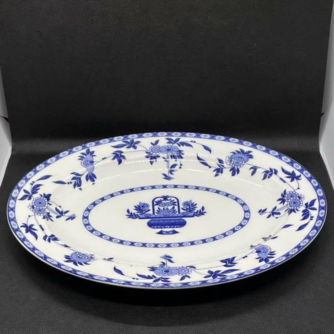 ミントン　ブルーデルフト　オーバルディッシュ　盛り皿 ミントン ブルーデルフト オーバルディッシュ 盛り皿 MINTON