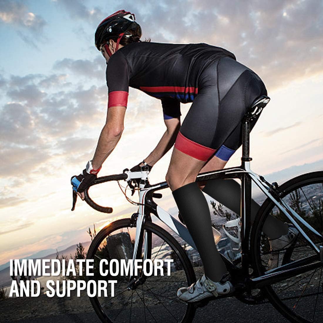 Bluemaple Compression Socks for Women & Men Circulation-Compression Socks -Best for Running,Nurse,Travel,Cycling