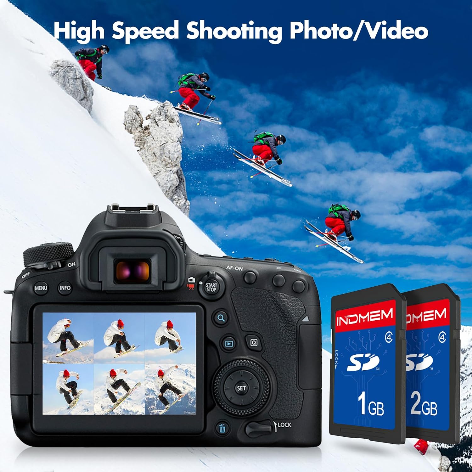SD Card 1GB + 2GB, Class 4 Flash Memory Card 2G SLC Standard Secure Digital Cards