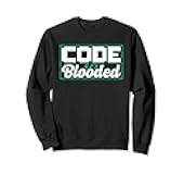 Code-Blooded Coder Programmer Sayings Code Coding Sweatshirt