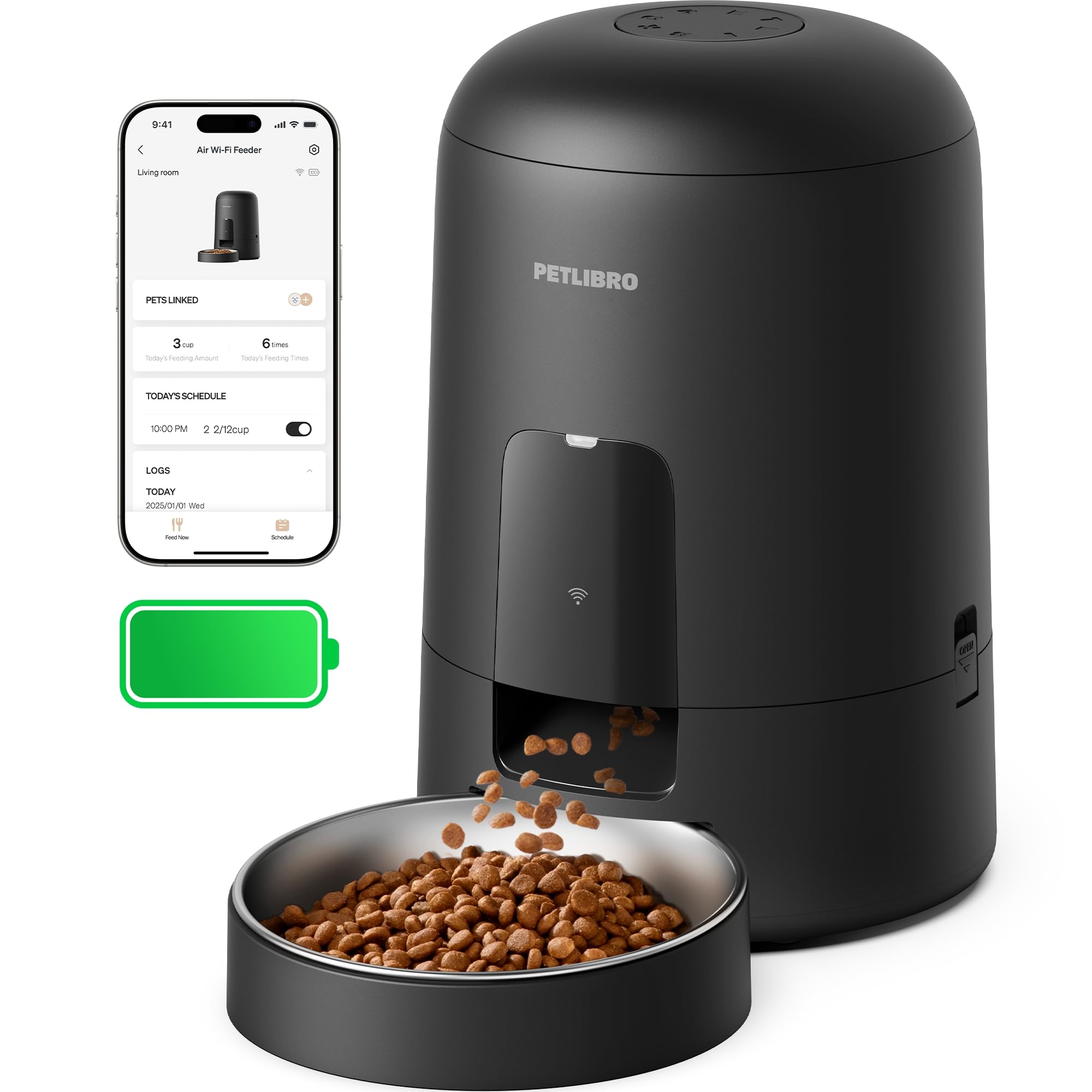 Amazon.com : PETLIBRO Automatic Cat Feeder, Wi-Fi