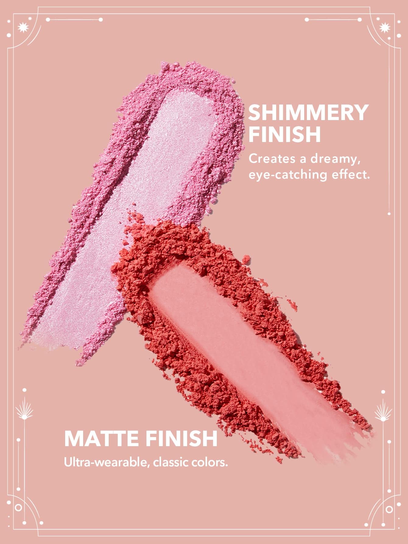 SHEGLAM Glitter Metallic Eyeshadow Palette 8-Color High Pigment Pink Green Blue Long Wearing Horoscope Collection Eye Shadow Palette -: Caring Cancer