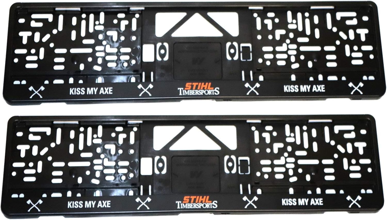 Stihl Timbersports 04205600008 License Plate Holder Black