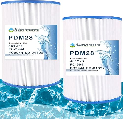 Miniatura 12 de PDM28 - Cartucho de filtro de spa de repuesto para filtro de spa Aqua Crest PDM28 461273, filtro de bañera de hidromasaje, cartuchos FC9944,