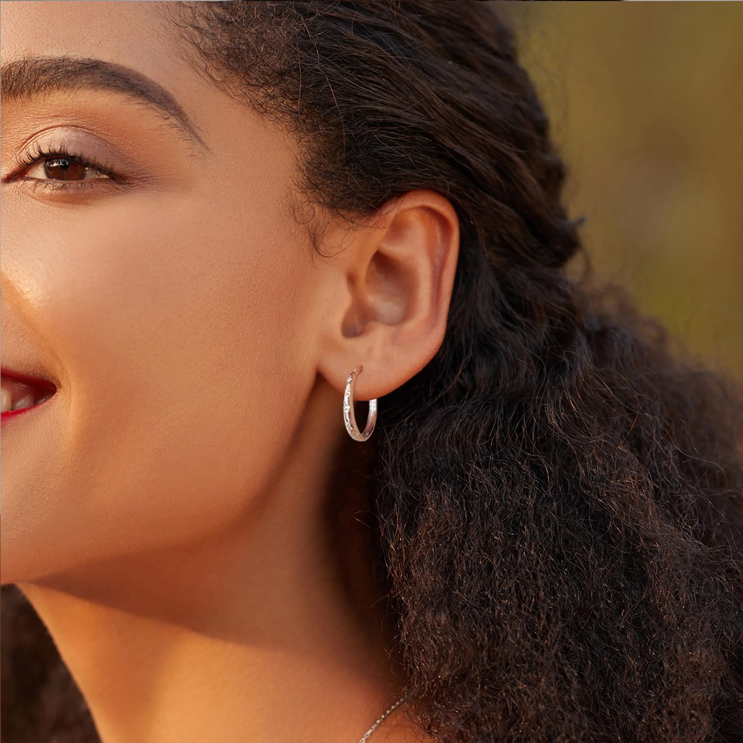 Elegant Hoop Earrings for Women Star Silver/Gold Plated Earrings Hypoallergenic Earring for Women Jewelry Gifts for Christmas,Valentine's Day,Anniversary - Image 3