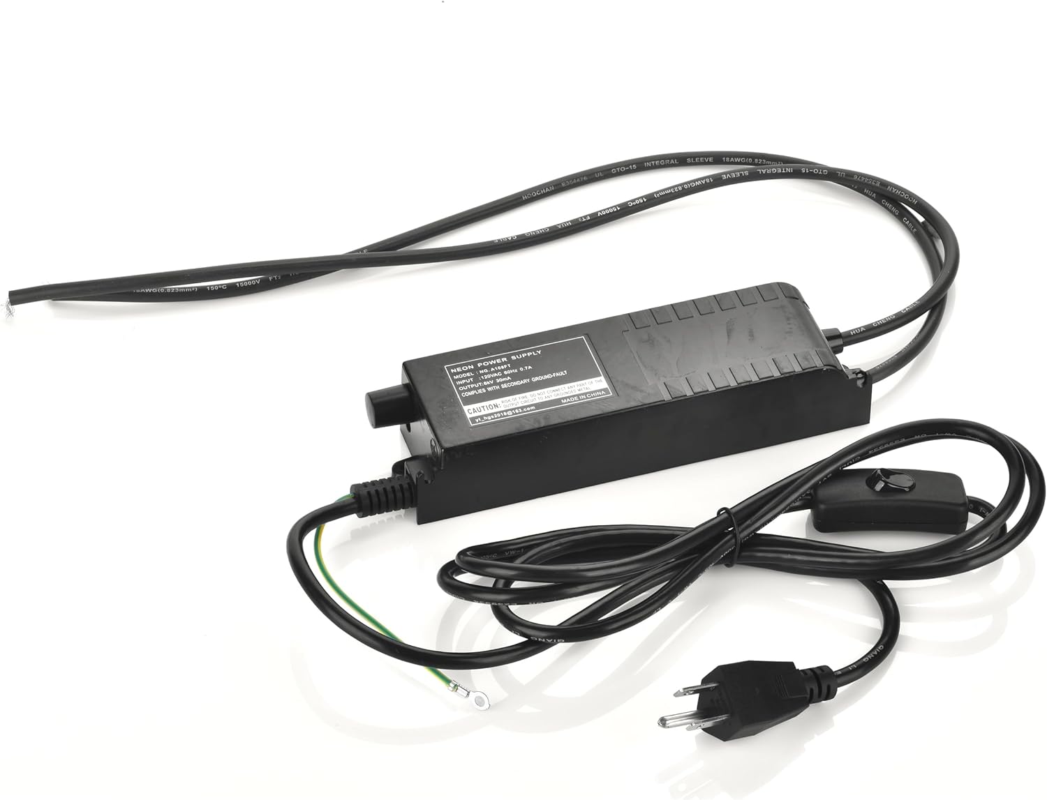 10KV 10000V Power Supply for Glass Neon Sign Electronic Neon Light Beer Signs Bar Lights Transformer 120V 50/60Hz(UL Approval)