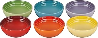 Le Creuset Stoneware Pinch Bowl Gift Set, Set of 6 Prep Bowls, Multi Color, 2 OZ