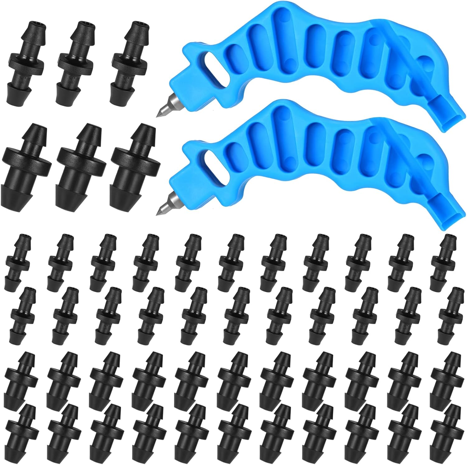 Hestya 2 Pcs 2inone Drip Irrigation Tubing Hole Punch and