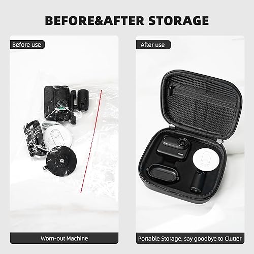 Miniatura 5 de BRDRC Funda de transporte para accesorios Insta 360 GO 3S  GO 3, bolsa de almacenamiento, funda protectora rígida para Insta360 GO 3S  GO3 Vlogging