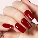 TOMICCA Wine Red Gel Nail Polish - 15ml Fall Winter Cherry Red UV Gel Nail Polish Neutral Nail Gel Polish Soak off UV Nail Polish Gel for French Manicure Nail Art Salon Home DIY