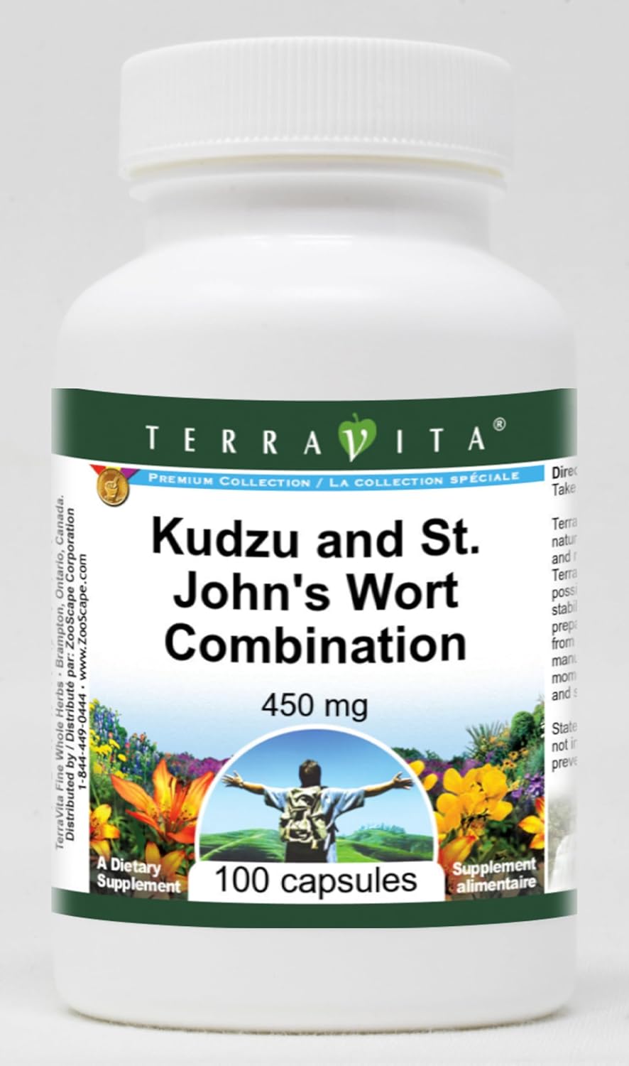 Kudzu and St. John's Wort Combination - 450 mg (100 Capsules, ZIN: 512524) - 3 Pack