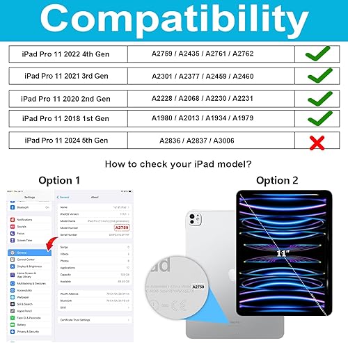 Miniatura 2 de Funda para iPad Pro 11 de 3 generación 20214 generación 2022 funda de silicona a prueba de golpes de grado militar para iPad de 11 pulgadas 2