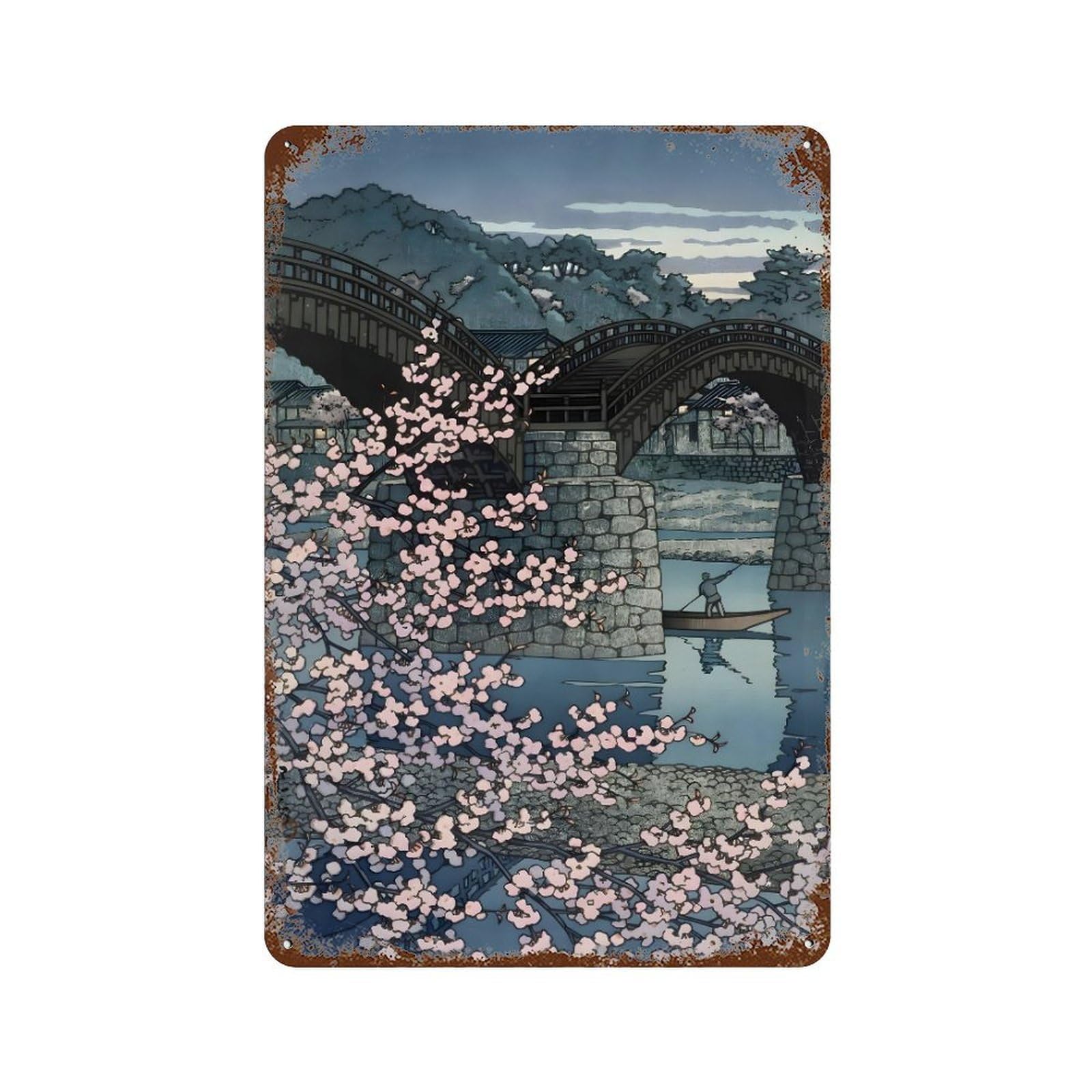 xiaoxiaoshen Artist Kawase Hasui (10) Wall Decor Art Metal Tin Poster Modern Home Decor Art Home Bar Shop Decorations Vintage Sign 30x20cm