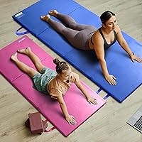 Vista 7 de RitFit Upgraded Folding Exercise Mat, 2 Inch Thick Gymnastics Mat 3’x6’,4’x8’,4x10’,2'x8' with Carrying Handles for Yoga, MMA, Stretching, Core