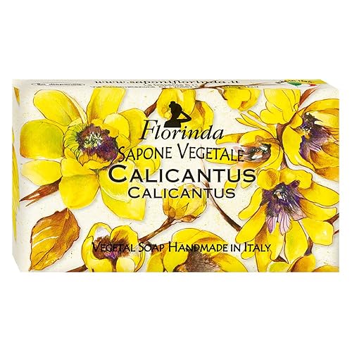 Florinda Magic of Flowers Calicantus - Barra de jabón vegetal (3.53 oz, 3,5 oz)