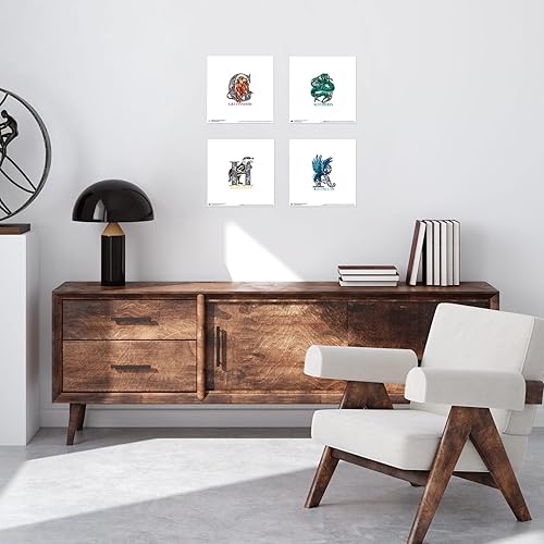 Vista 25 de Trends International Gallery Pops Harry Potter - Póster de pared de la batalla de Hogwarts, 12.00 x 12.00 pulgadas, versión de marco blanco