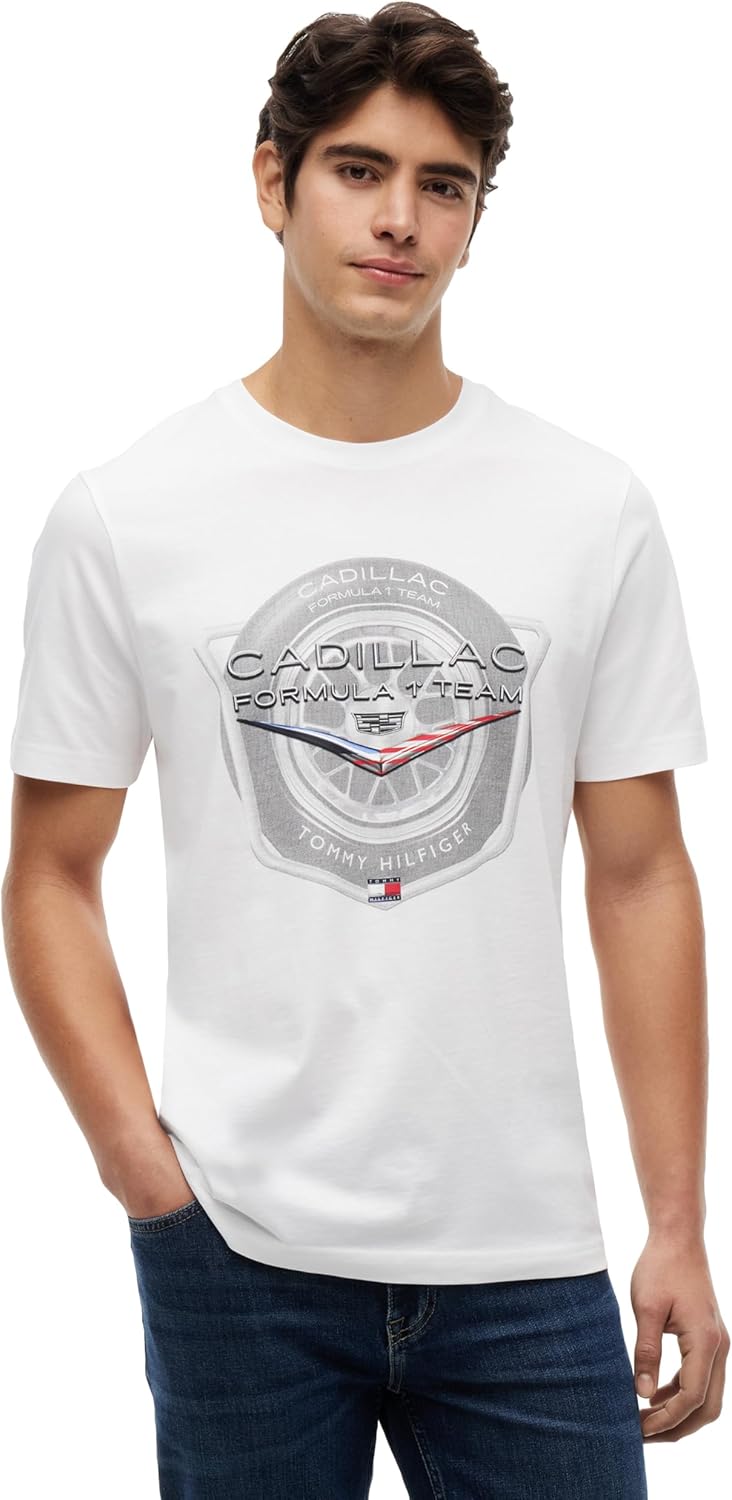 Tommy Hilfiger Formula 1 Mens Tommy X Cadillac F1® Team Tire T-Shirt