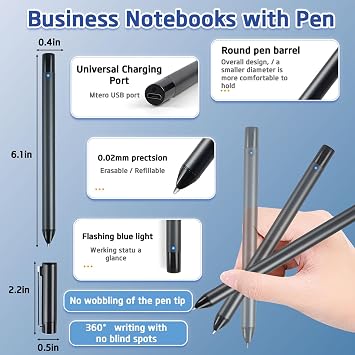 Digital Notebook Drawing Pad with Erasable Paper Refills, Smart Sync Pen & Notebook for Drawing, Writing and Note-Taking