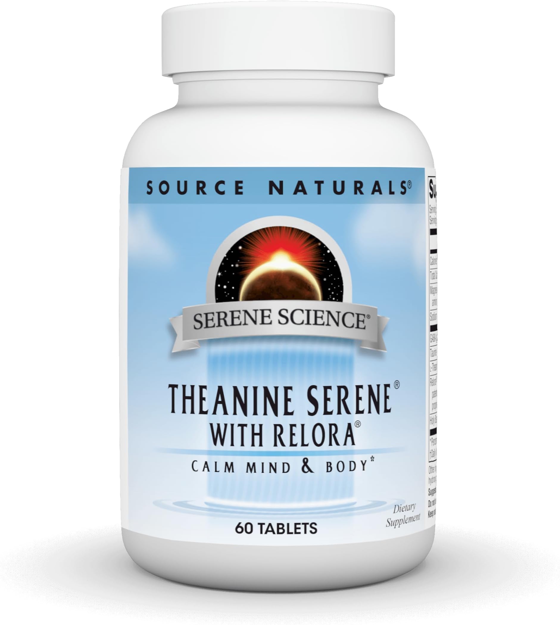 Source Naturals, Theanine Serene, with Relora, 60 Tablets