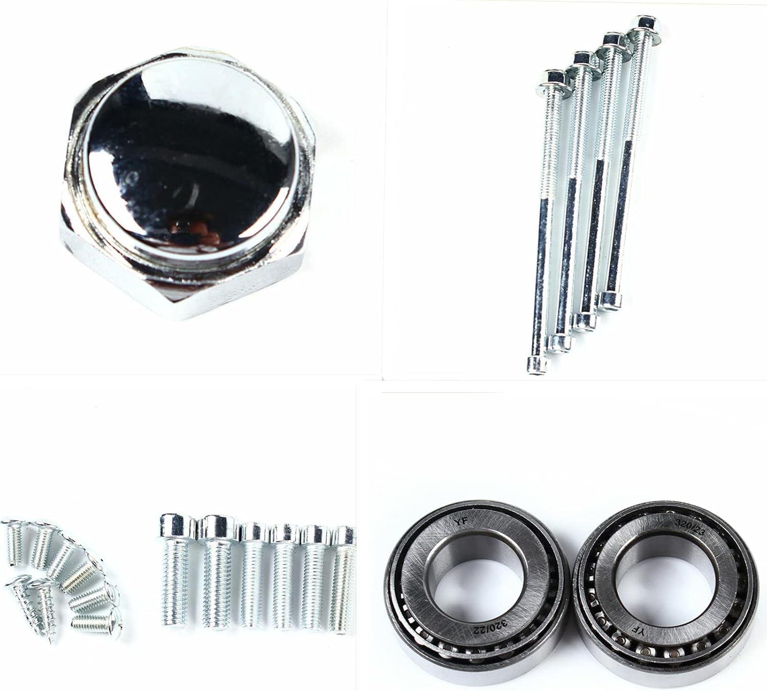 29" Front Fork Shocker For 110CC 125CC Dirt Pit Bike Complete 45mm/48mm Upside Down Front Fork Suspension Shocks Absorber and Triple Clamp Handlebar Riser Set