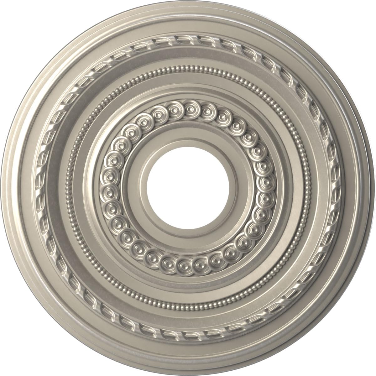19"OD x 3 1/2"ID x 1"P Cole Thermoformed PVC Ceiling Medallion (Fits Canopies up to 5 1/8"), UltraCover Satin Hunt Club Green — Amazon image 30