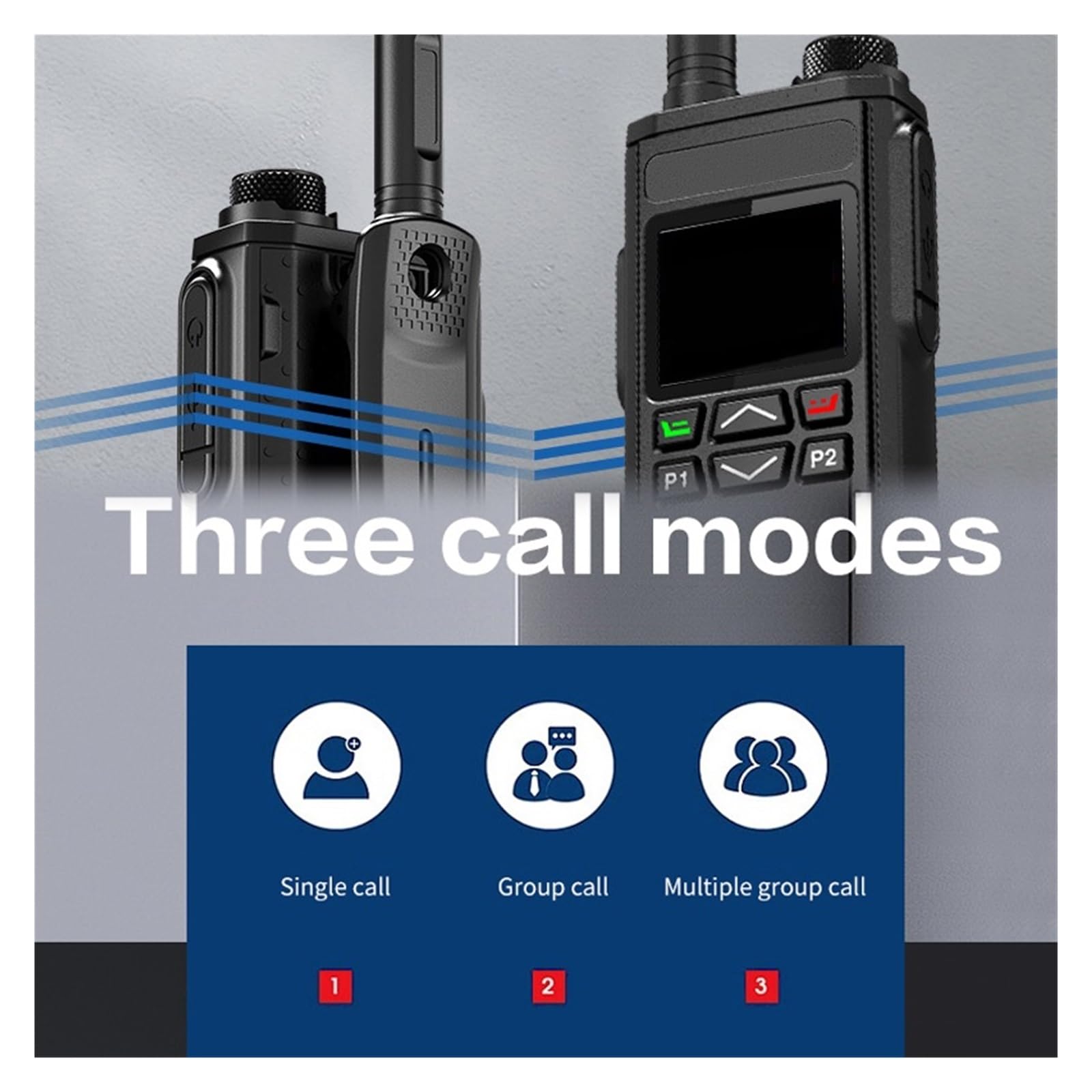 Walkie Talkie 4G Scheda SIM Rete WiFi Telefono Cellulare Radio Lunga Portata 100 Miglia POC Professionale Trasmissione Vocale Chiara